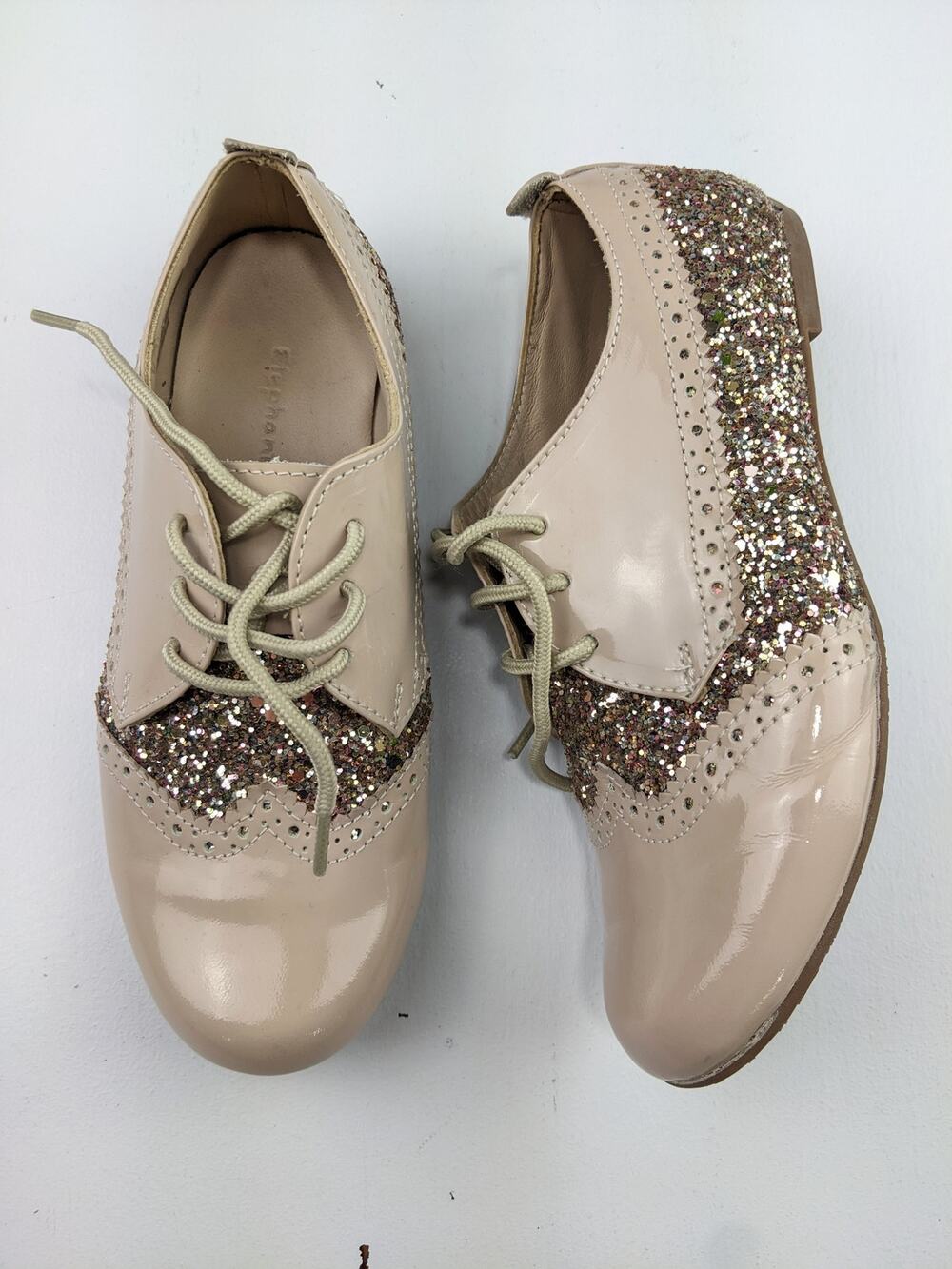 Elephantito Beige Sequin Shoes - Youth 1